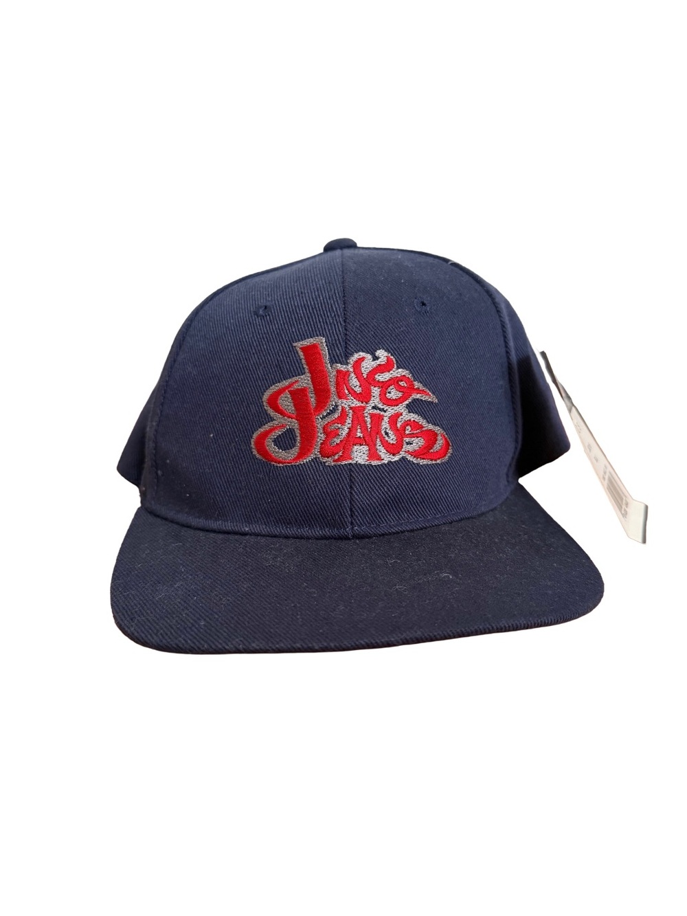 JNKO JEANS Funky Basic Cap - NWT, Navy With Red & White Writing, One Size